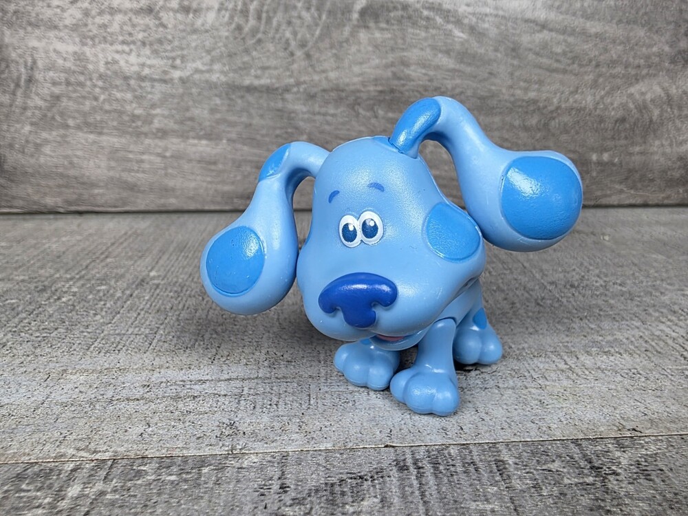 Blues Clues Mini Figure 2” Blue Dog Viacom Nick Jr Animal Puppy Poseable 27b